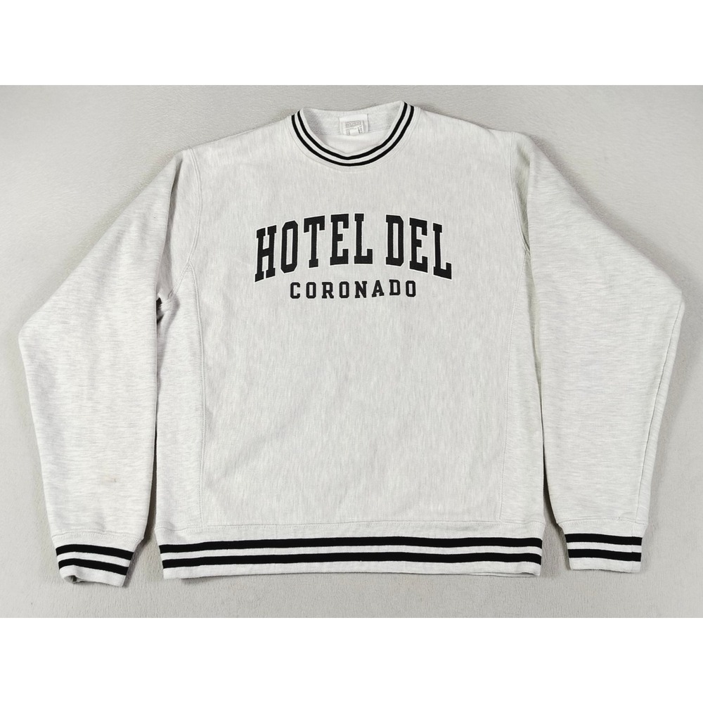 Champion Sweatshirt Mens M Gray Hotel Del Coronado Reverse Weave Collegiate